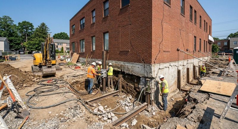 Building Foundation Repair in Collingswood, NJ