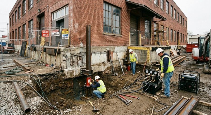 Building Foundation Repair in Marcus Hook, PA