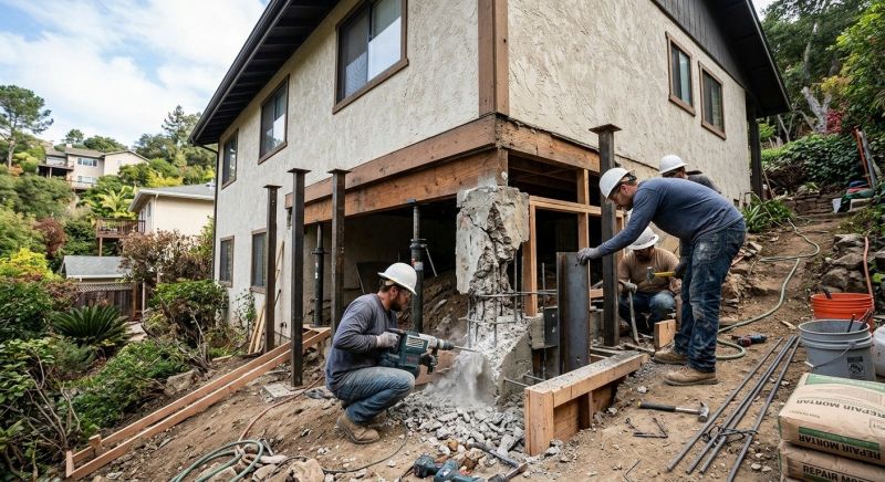 Concrete Foundation Repair in Bryn Mawr, PA