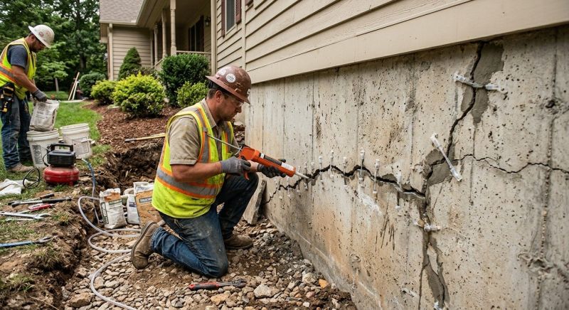 Cracked Foundation Repair in Bridgeton, NJ