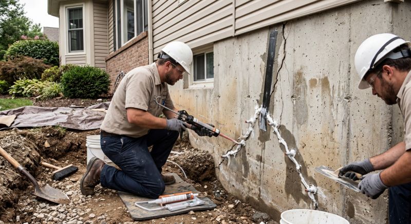 Cracked Foundation Repair in Chester, PA