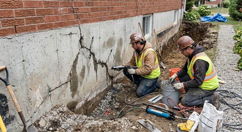 Cracked Foundation Repair in Franklinville, NJ