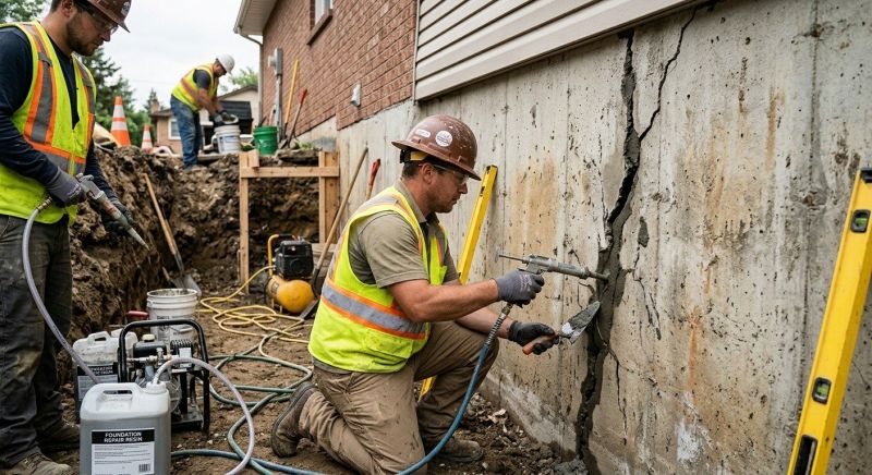 Cracked Foundation Repair in Mount Laurel, NJ