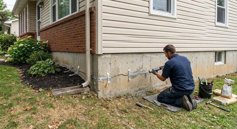 Cracked Foundation Repair in Wayne, PA