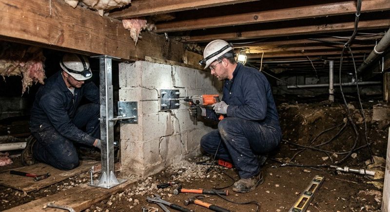Crawlspace Foundation Repair in Haddonfield, NJ