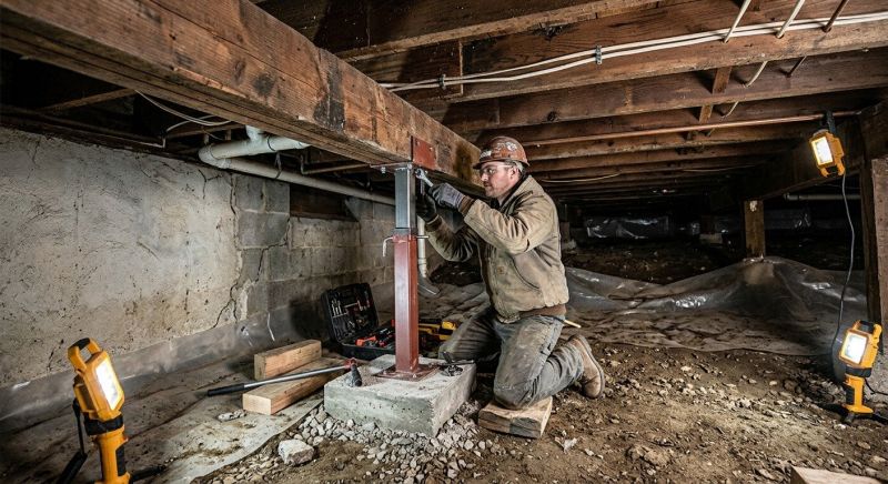 Crawlspace Foundation Repair in Haddonfield, NJ