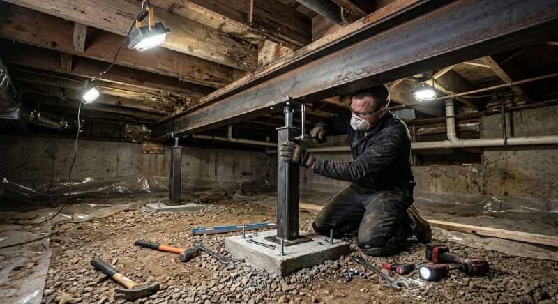 Crawlspace Structural Repair in Gloucester County, NJ
