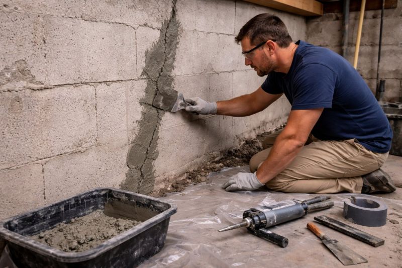 Foundation Crack Repair in Medford, NJ