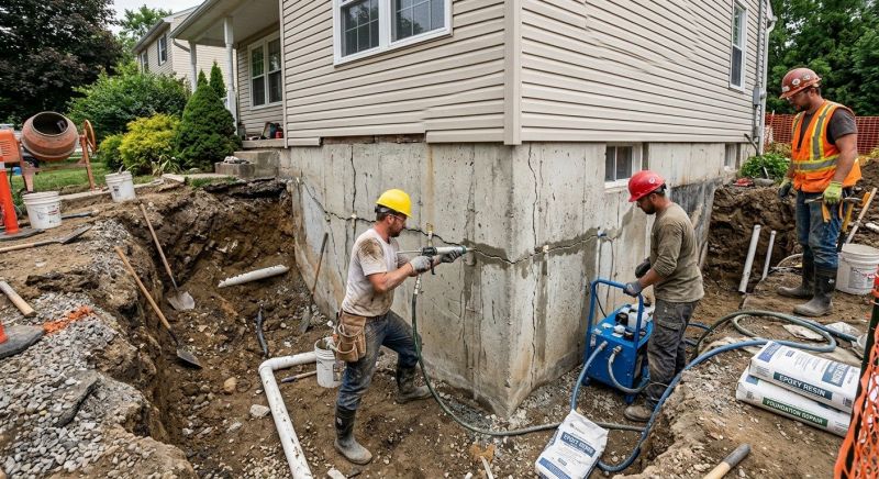 Foundation Damage Repair in Wynnewood, PA