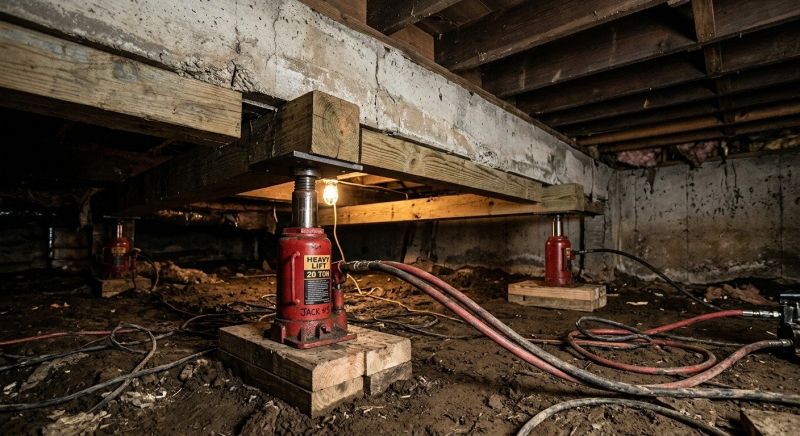 Foundation Jacking in Broomall, PA