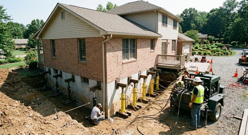 Foundation Jacking in Drexel Hill, PA