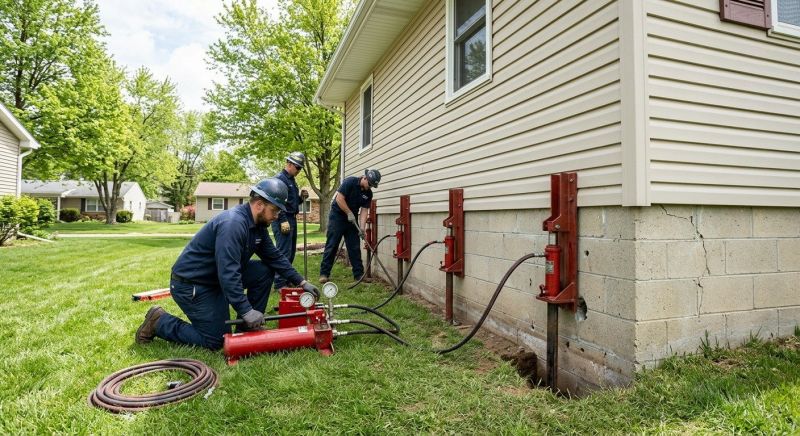 Foundation Jacking in Upper Darby, PA