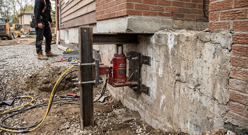 Foundation Jacking in Waterford Works, NJ