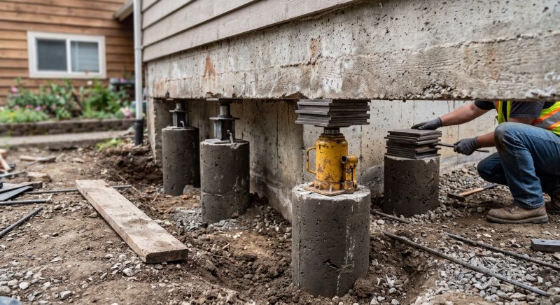 Foundation Pier Leveling in Gloucester County, NJ