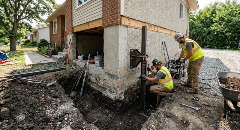 Foundation Pier Repair in Gloucester County, NJ