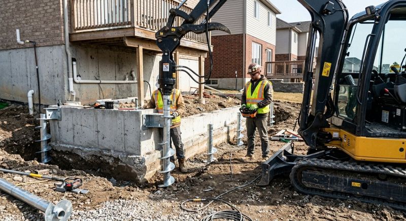 Helical Pile Installation in Gloucester County, NJ