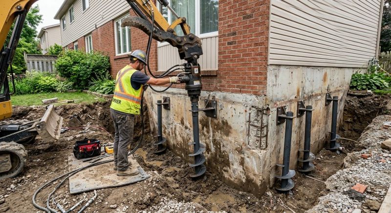 Helical Pile Installation in Gloucester County, NJ