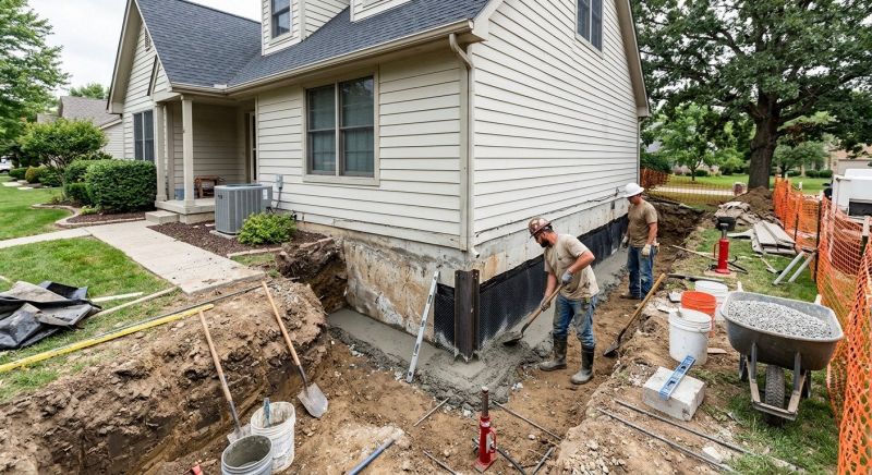 House Foundation Repair in Media, PA
