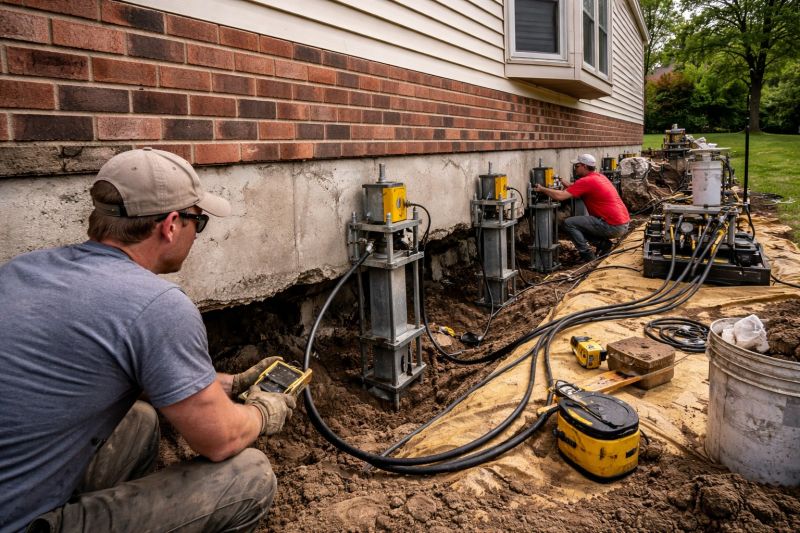 Settling Foundation Service in Wayne, PA
