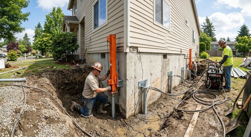 Sinking Foundation Repair in Marlton, NJ