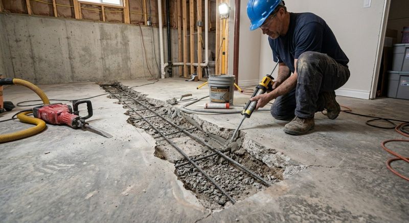 Slab Foundation Repair in Gloucester County, NJ